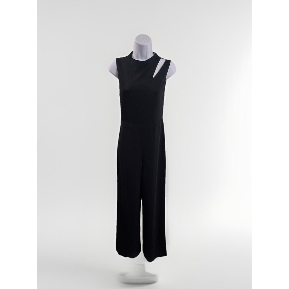 ALICE + OLIVIA Wide Leg Cut Out Black Jumpsuit Size 4